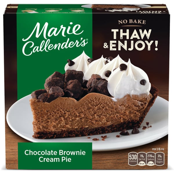 Frozen Dessert Marie Callender's Chocolate Brownie Cream Pie Frozen Dessert hero