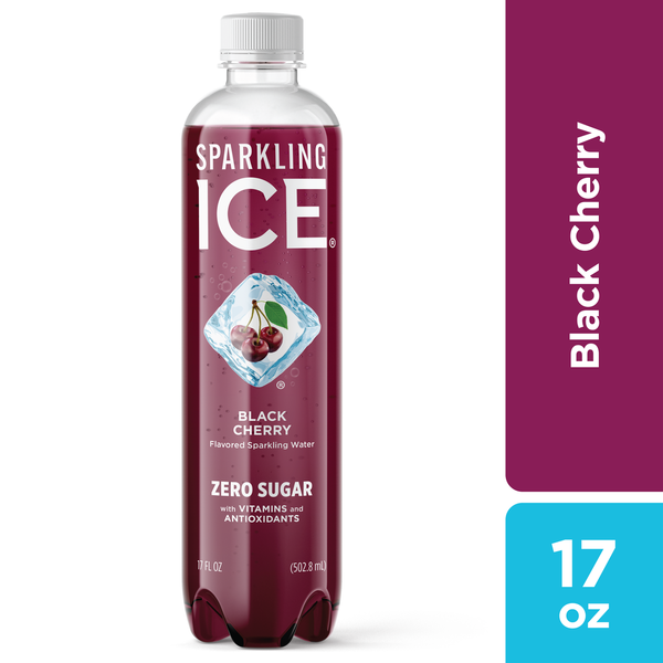 Sparkling & Seltzer Water Sparkling Ice Sparkling Water, Zero Sugar, Black Cherry hero