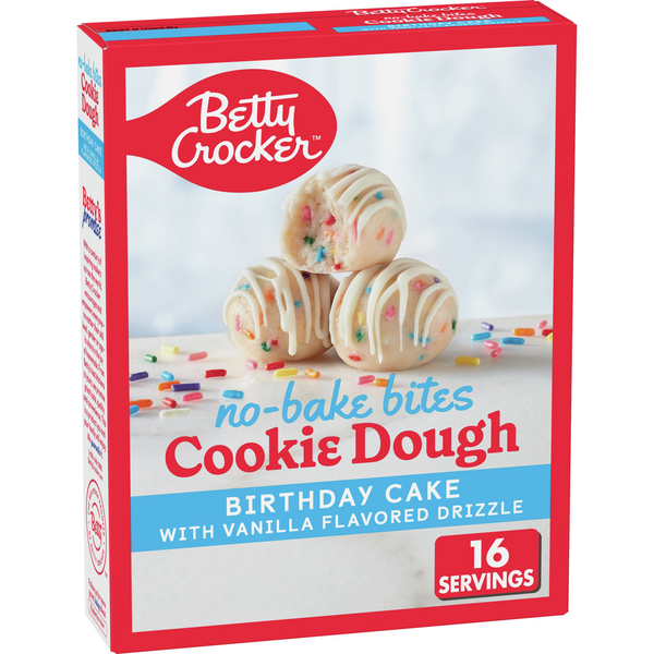 Doughs, Gelatins & Bake Mixes Betty Crocker Birthday Cake No-Bake Cookie Dough Bites hero