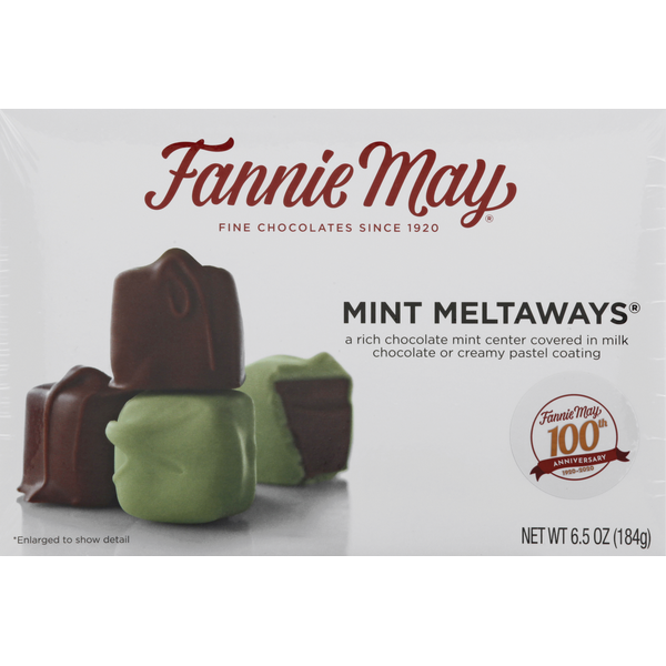 Floral Fannie May Mint Meltaways hero