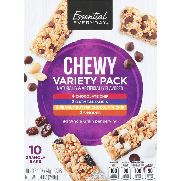 Energy & Granola Bars Essential Everyday Granola Bars, Chewy, Variety Pack hero