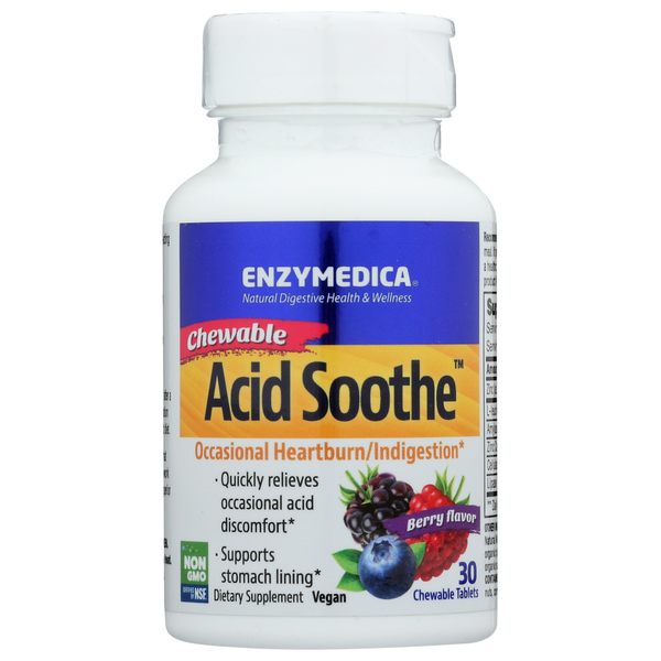 Digestion Enzymedica Acid Soothe Chewable hero