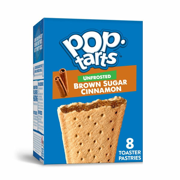 Breakfast Bars & Pastries Pop-Tarts Toaster Pastries, Breakfast Foods, Kids Snacks, Unfrosted Brown Sugar Cinnamon hero