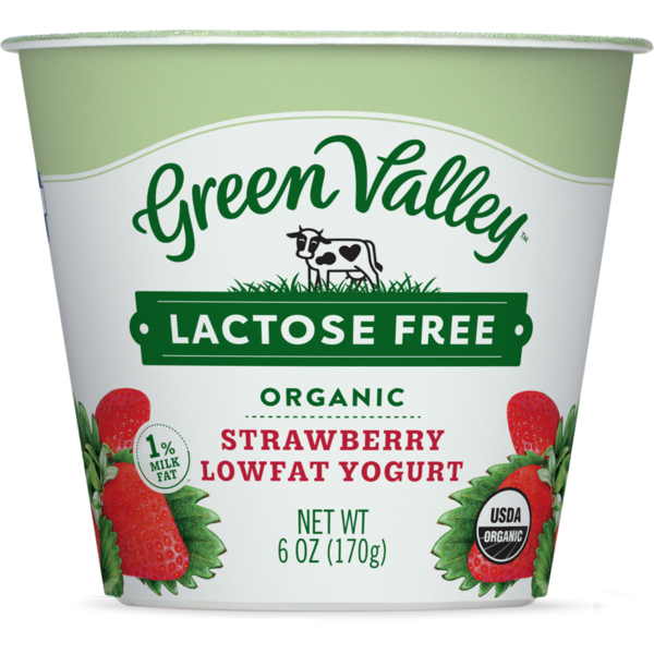 Yogurt Green Valley Organic Lactose Free Strawberry Yogurt hero