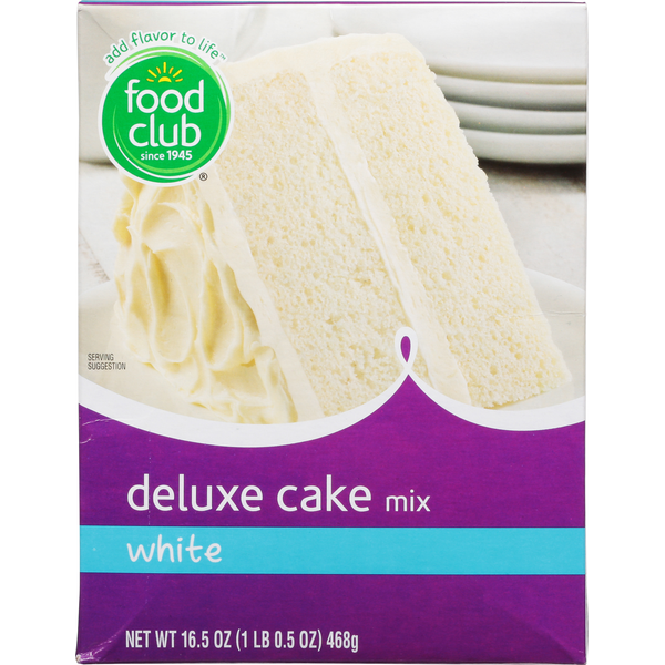 Bakery Desserts Food Club Cake Mix, Deluxe, White hero