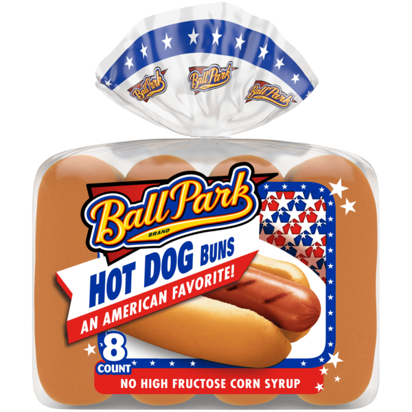 Packaged Bread Ball Park Hot Dog Buns hero