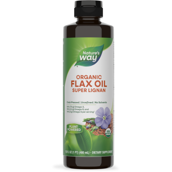 Vitamins & Supplements Nature's Way Organic Flax Oil Super Lignan hero