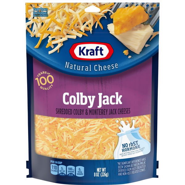 Packaged Cheese Kraft Shredded Colby Jack Cheese Blend hero