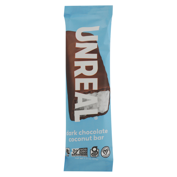 Candy & Chocolate UNREAL Dark Chocolate, Coconut Bar hero