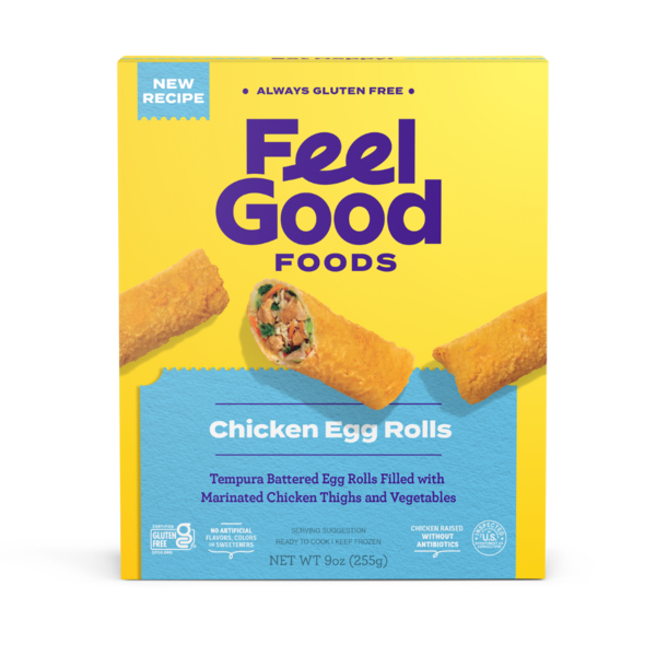 Frozen Meals Feel Good Foods Gluten-Free Chicken Egg Rolls hero