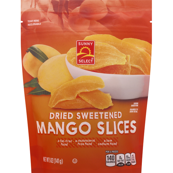 Nuts, Seeds & Dried Fruit Sunny Select Mango Slices, Sweetened, Dried hero