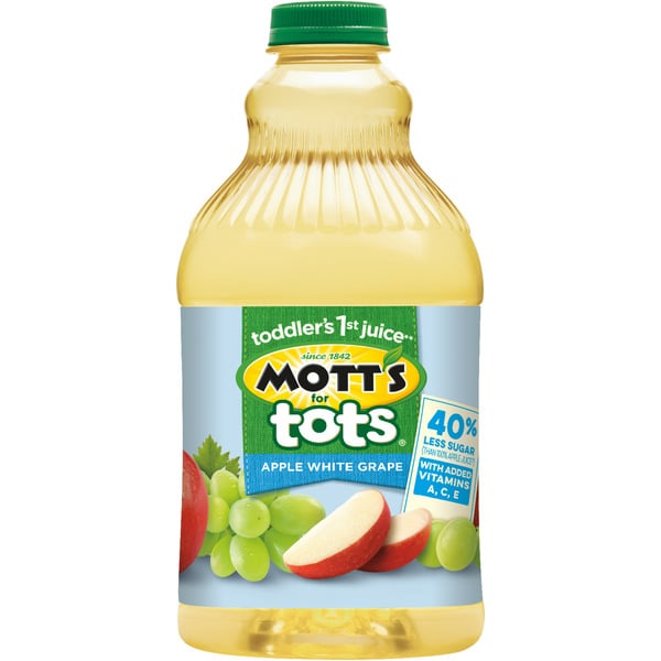 Juice & Nectars Mott's for Tots Apple White Grape Juice Drink hero