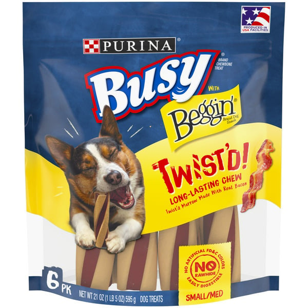 Dog Supplies Purina Busy Dog Treats, Long-Lasting Chew, Small/Med, Twist'd, 6 Pack hero