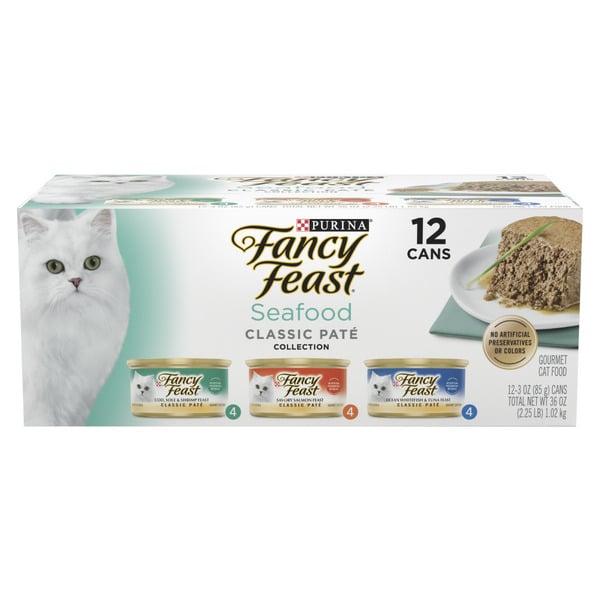 Save A Lot Purina Fancy Feast Seafood Classic Pate Collection Grain Free Wet Cat Food Same Day Delivery or Pickup Save A Lot