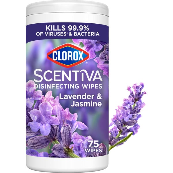 Cleaning Products Clorox Scentiva® Wipes, Bleach Free Cleaning Wipes, Lavender & Jasmine hero