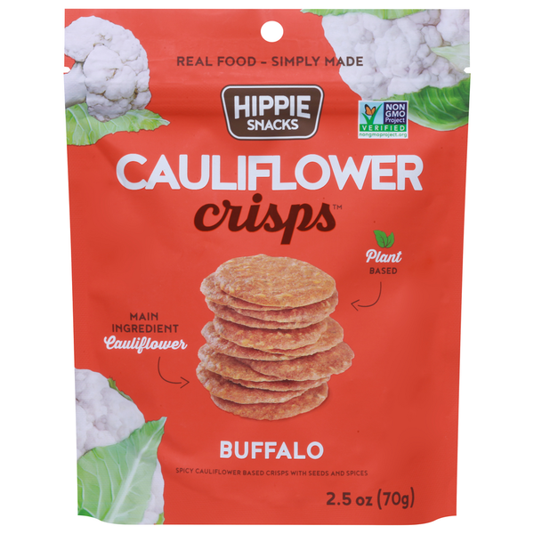 Hippie Snacks Crisps, Buffalo, Cauliflower hero