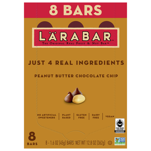 Energy & Granola Bars LÄRABAR Fruit & Nut Bar, Peanut Butter Chocolate Chip hero