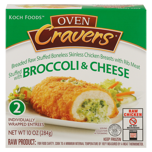 Frozen Meat & Seafood Koch Foods Stuffed Chicken Breast, Broccoli & Cheese hero