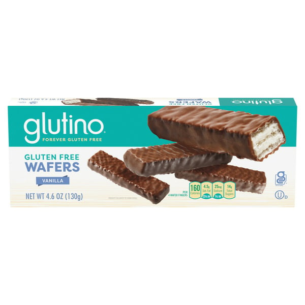 Cookies & Cakes Glutino Gluten Free Chocolate Covered Vanilla Wafers hero