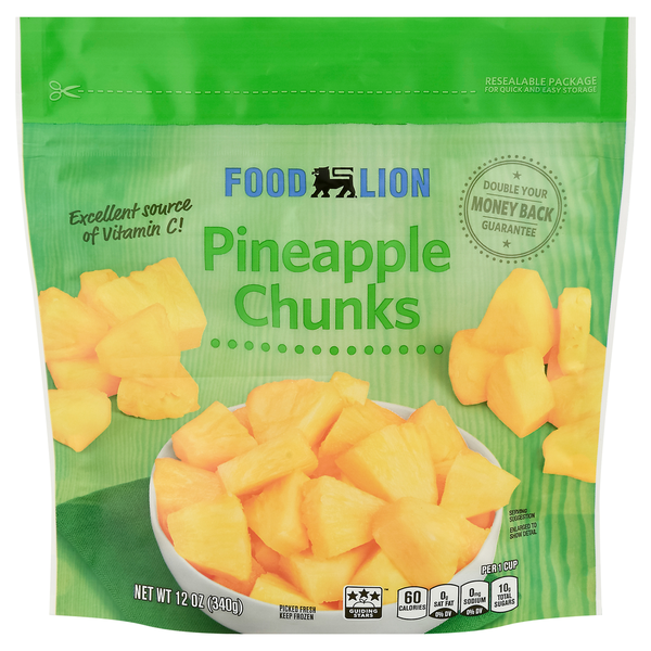 Frozen Produce Food Lion Pineapple Chunks hero