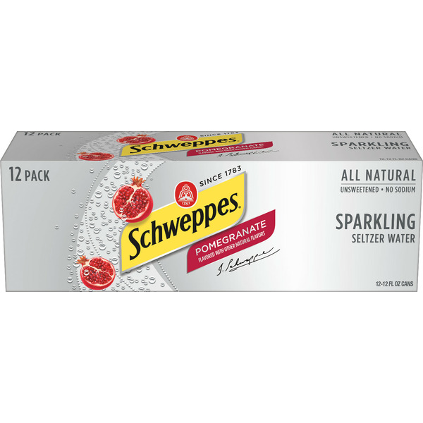 Water, Seltzer & Sparkling Water Schweppes Pomegranate Sparkling Seltzer Water hero