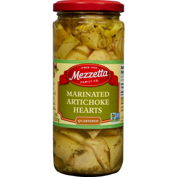 Canned/Jarred Vegetables Mezzetta Marinated Artichoke Hearts Quartered hero