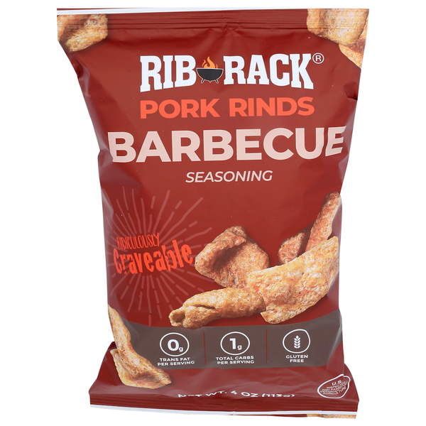 Spices & Seasonings Rib Rack Pork Rinds, Barbecue hero