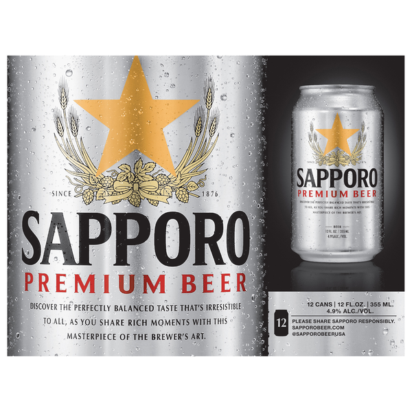 Beers & Coolers Sapporo Beer, Premium hero