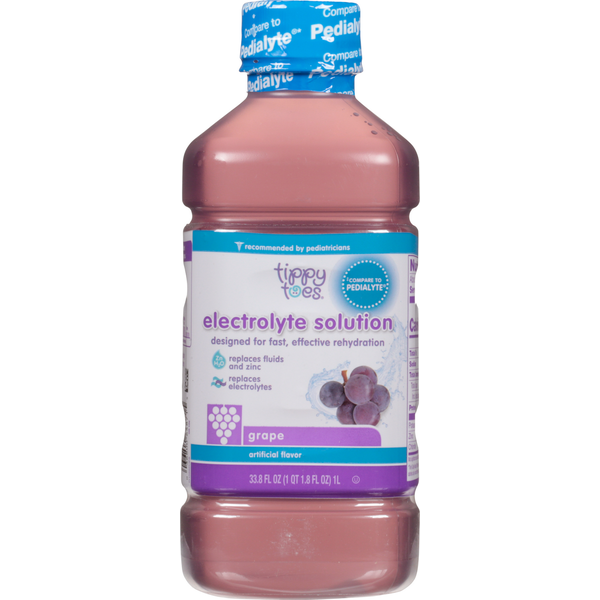 Baby First Aid & Vitamins Tippy Toes Electrolyte Solution, Grape hero