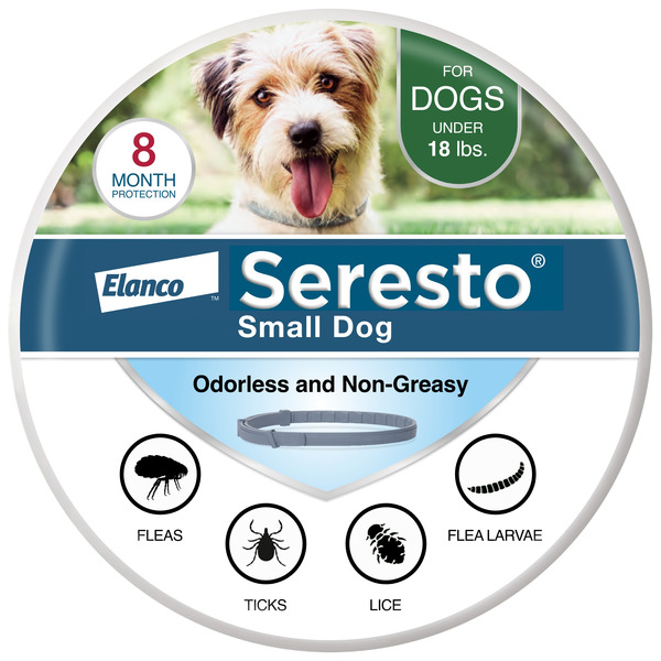 Health Seresto Flea and Tick Collar for Dogs 8-Month Flea, Tick Prevention Collar for Small Dogs (up to 18lbs) hero