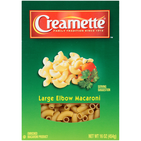 Dry Pasta Creamette Large Elbow Macaroni hero