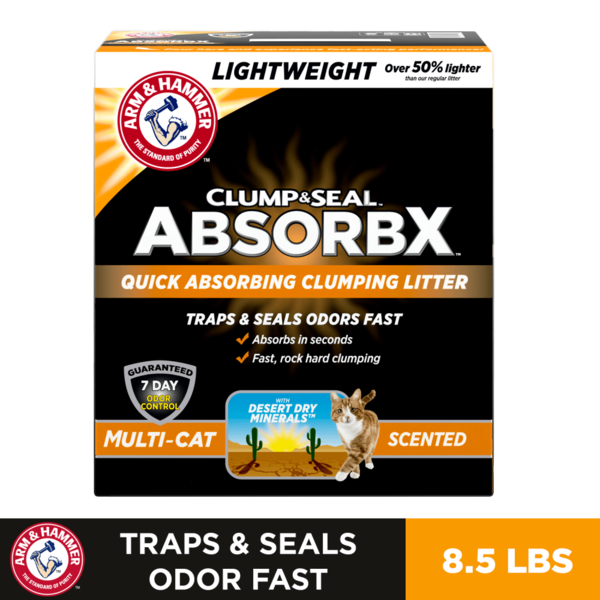 Cat Food & Care Arm & Hammer Clump & Seal Absorbx Clumping Litter hero