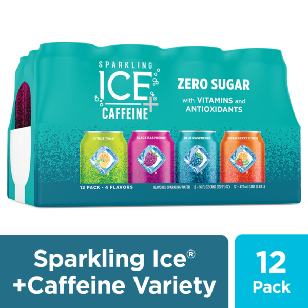 Water, Seltzer & Sparkling Water Sparkling Ice Sparkling Water, Zero Sugar, 4 Flavors, 12 Pack hero