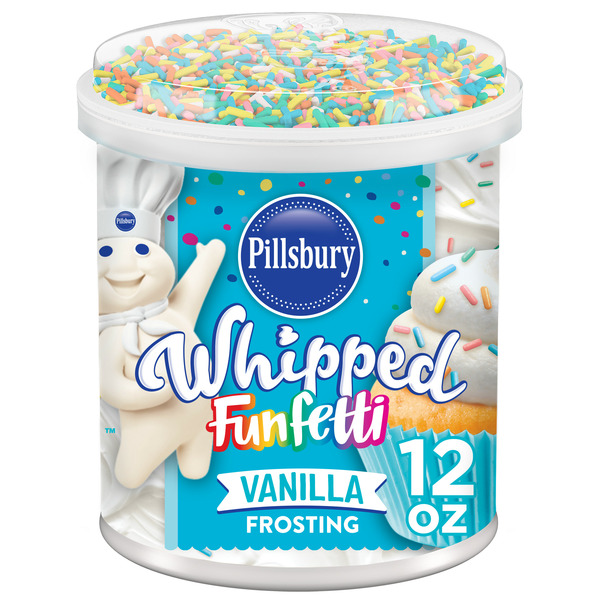 Baking Supplies & Decor Pillsbury Funfetti Whipped Vanilla Frosting hero