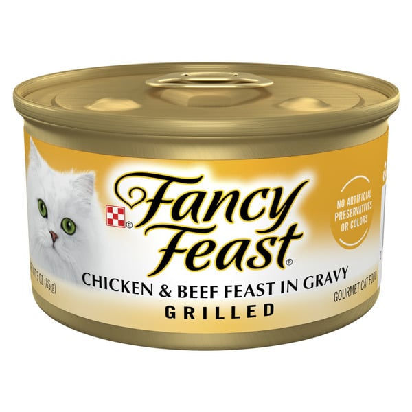 Cat Food & Care Purina Fancy Feast Grilled Wet Cat Food Chicken and Beef in Wet Cat Food Gravy hero