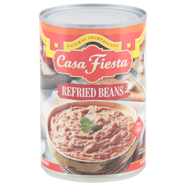 Canned Meals & Beans Casa Fiesta Beans, Refried hero