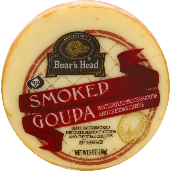 Specialty Cheeses Boar's Head Smoked Gouda Cheese hero