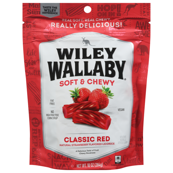 Candy & Chocolate Wiley Wallaby Licorice, Classic Red, Soft & Chewy hero