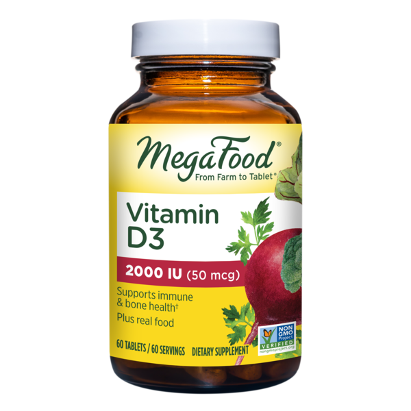 Vitamins & Supplements MegaFood Vitamin D3 2000 IU (50 mcg) hero