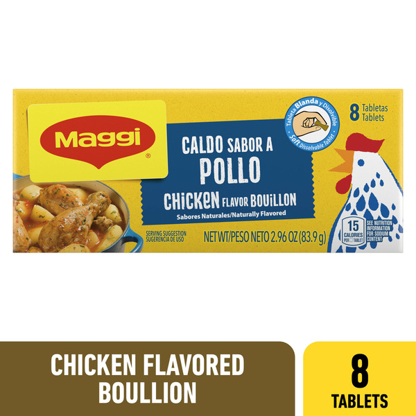 Soup, Broth & Bouillon Maggi Chicken Flavor Bouillon Tablets hero