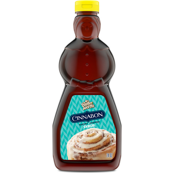 Hot Cereal & Pancake Mixes Mrs. Butterworth's Cinnabon Bakery Inspired Flavored Syrup hero