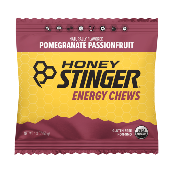 Fruit & Vegetable Snacks Honey Stinger Pomegranate Passionfruit Energy Chews hero