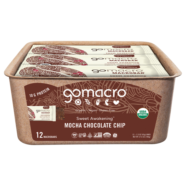 GoMacro MacroBars, Mocha Chocolate Chip hero