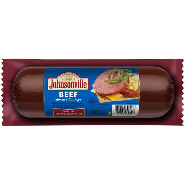 Hot Dogs, Bacon & Sausage Johnsonville Beef Summer Sausage hero