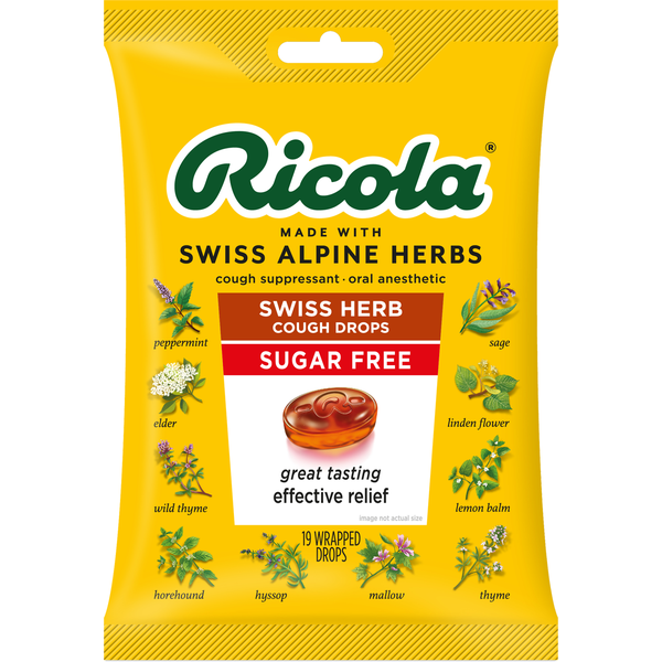 Cold, Flu & Allergy Ricola Sugar Free Original Herb Cough Drops hero