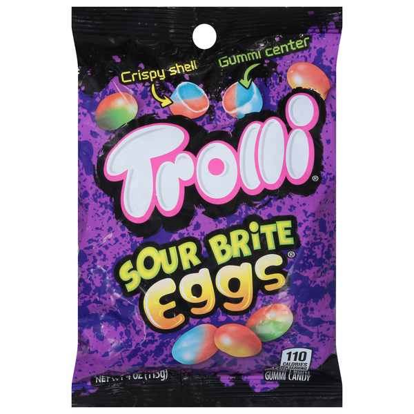 Candy & Chocolate Trolli Gummi Candy, Sour Brite Eggs hero