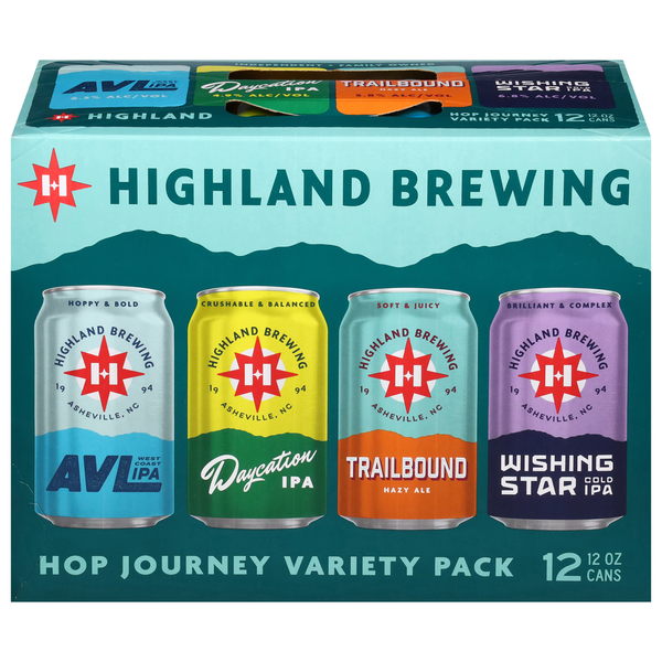 Beers & Coolers Highland Brewing Beer, IPA, Variety Pack hero