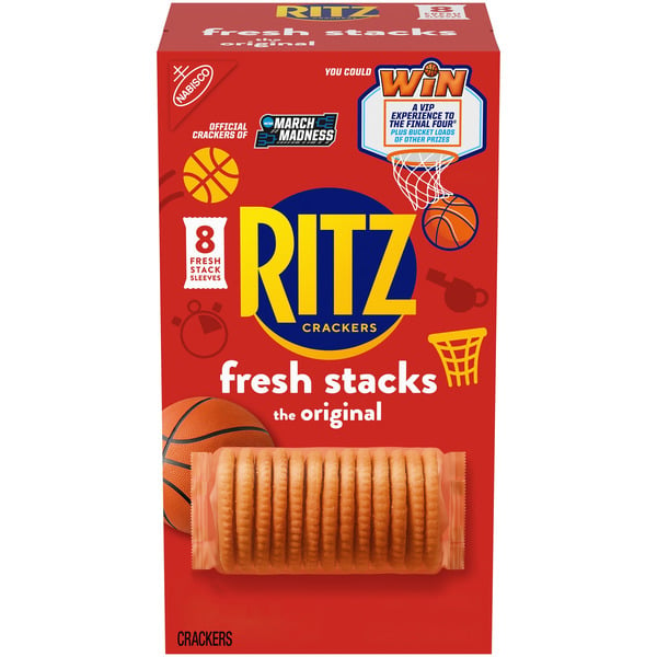 Crackers Ritz Fresh Stacks Original Crackers, Travel Snacks, Multi Snack Packs hero