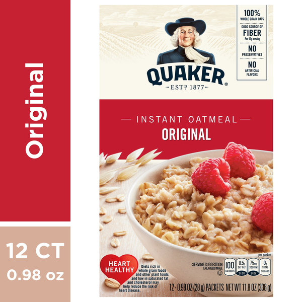 Hot Cereal & Pancake Mixes Quaker Regular Instant Oats Hot Cereal hero