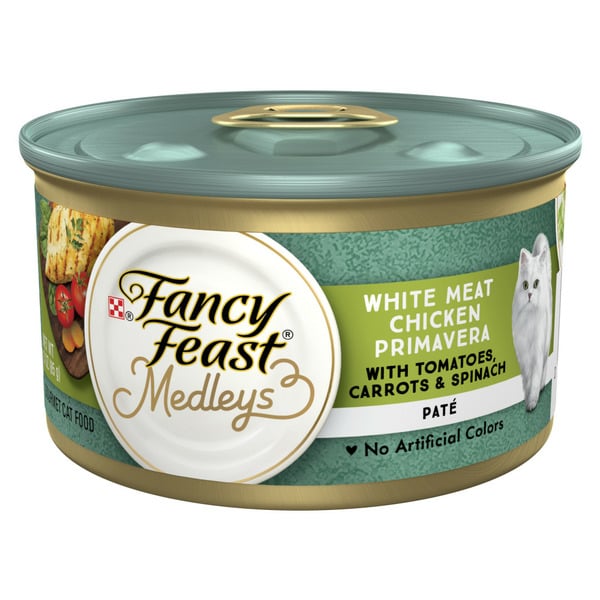 Cat Food & Care Purina Fancy Feast Pate Wet Cat Food, Medleys White Meat Chicken Primavera With Garden Veggies hero